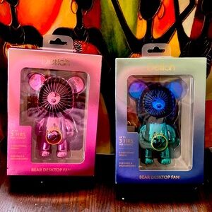 New and cute colored design Bear hand fan